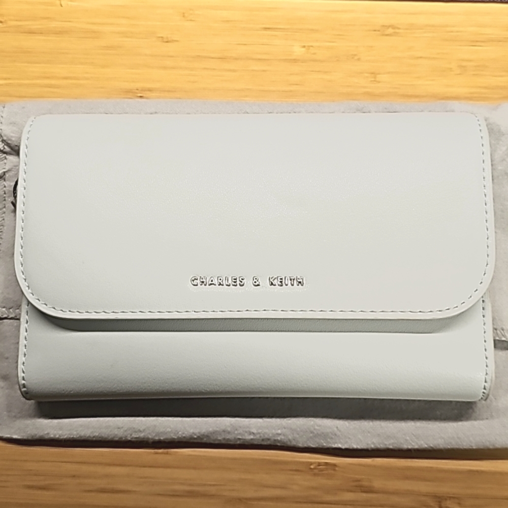 Charles and Keith - Magnetic Front Flap Long Wallet